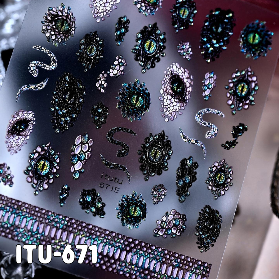 itu-671-673 幽麟魔瞳指甲贴