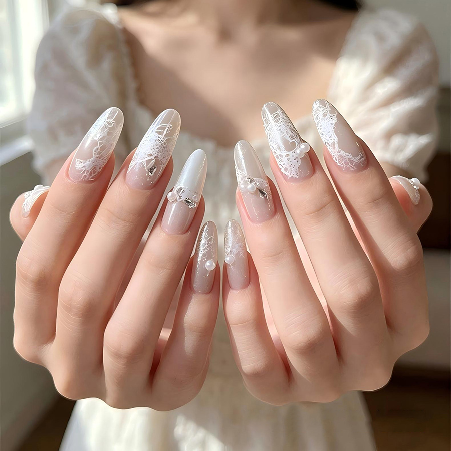 rnme-69 蕾丝飘带美甲转印钢板