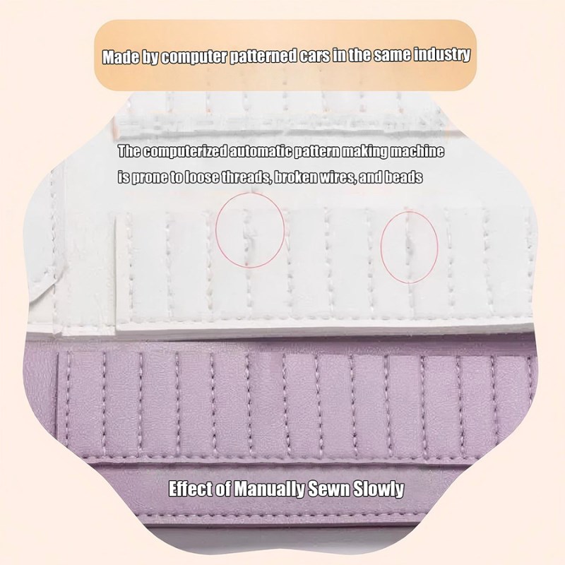 rnt-826 thickened leather nail art buffer storage bag