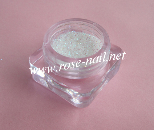 RNAG-22 White Glitter Powder flashing green light