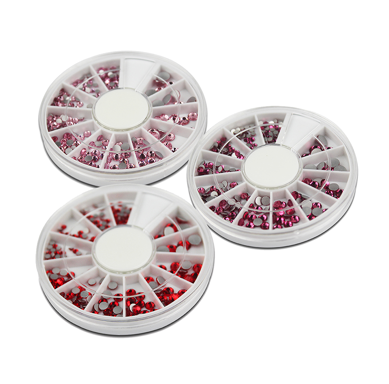 Red Rhinestones in Wheel