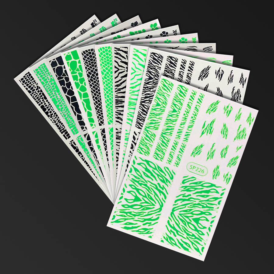 Green Fluorescent Sticker