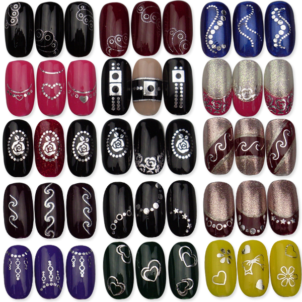 y-068/082 silver nail tattoo