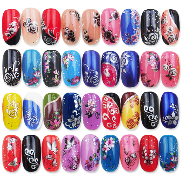 pt019-022 simulation nail sticker