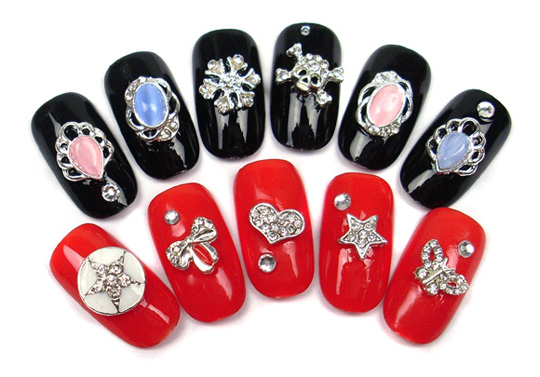 rnar-177 3d rhinestone nail deco