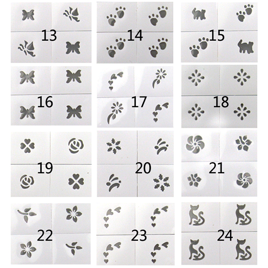 rnst01-40 nail art stencil