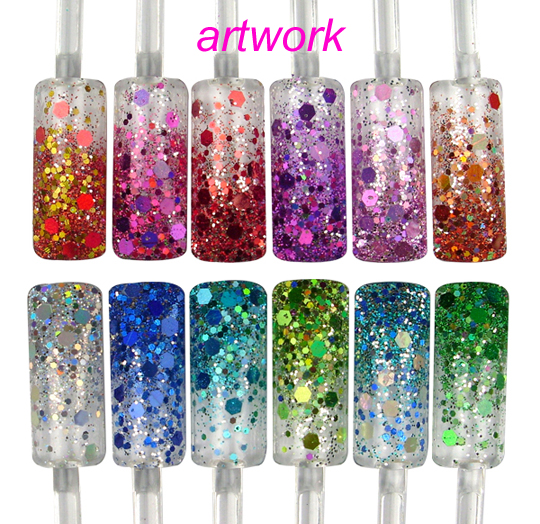 rnag-32 glitter nail powder