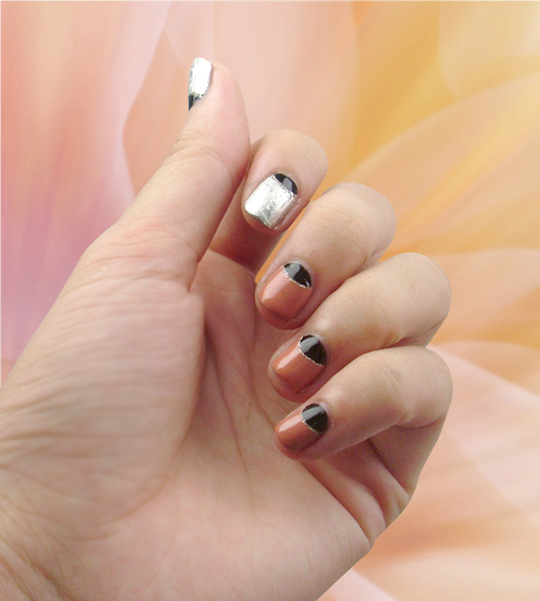 mls-01 moon line nail sticker