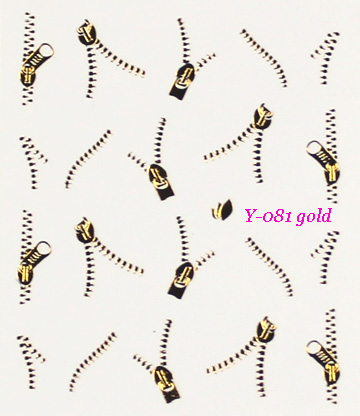 y-018/098 silver nail tattoo