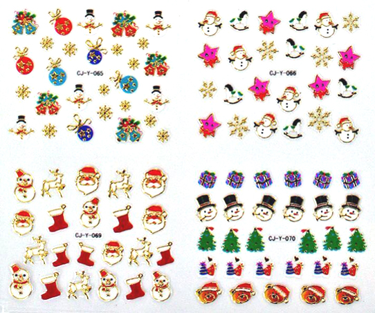 cj-y-049/cj-y-072 christmas nail sticker