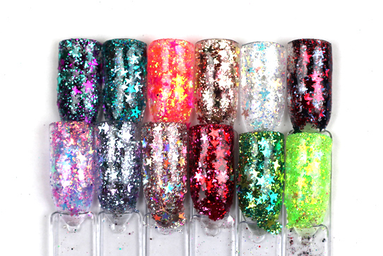rnag-55 mixed glitter nail powder