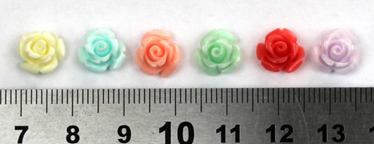 rnac-90 resin nail rose flower-2