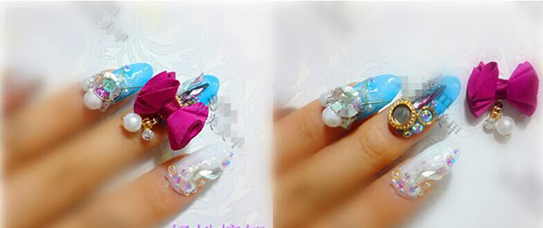 d92 3d nail art magnet flower