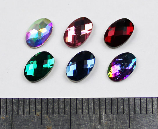 d103 oval nail art rhinestones