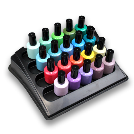 rnt-376 colored nail polish bottles