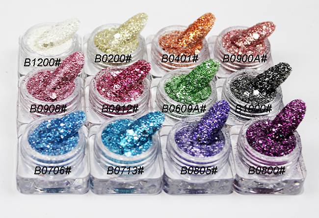 mixed glitter powder