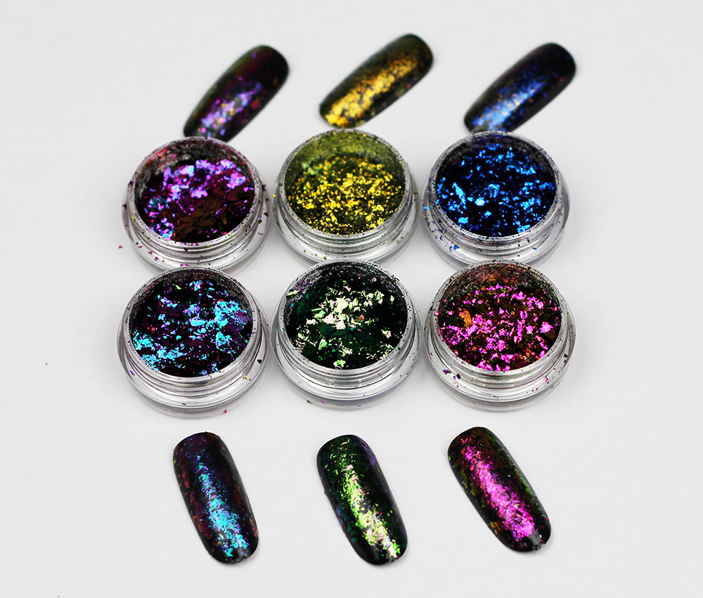 colored nail art foil