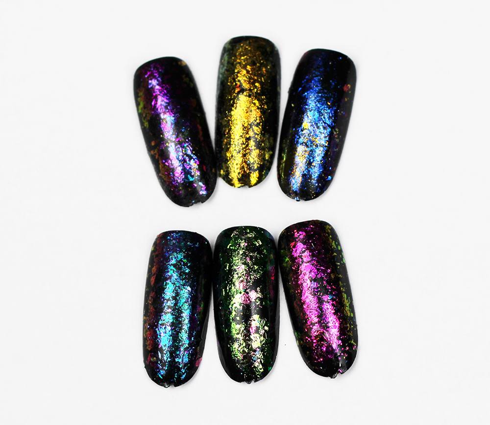 colored nail art foil