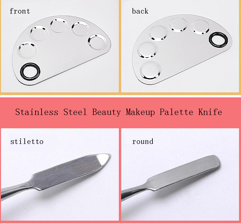 stainless steel beauty makeup palette