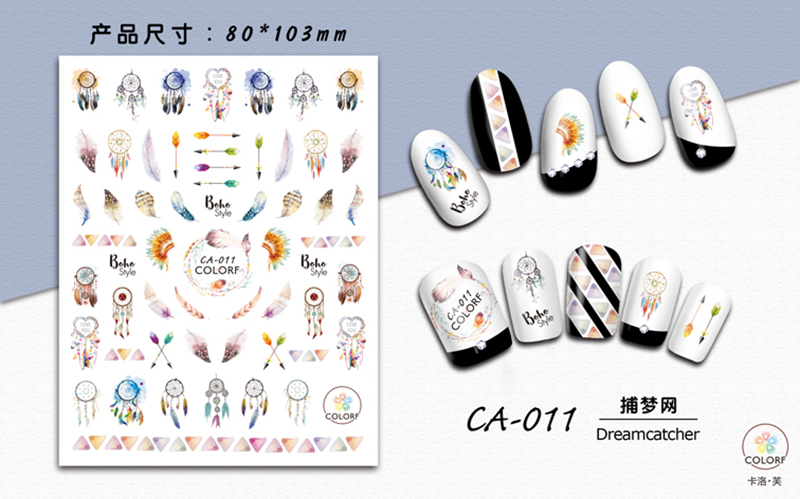 3d nail sticker