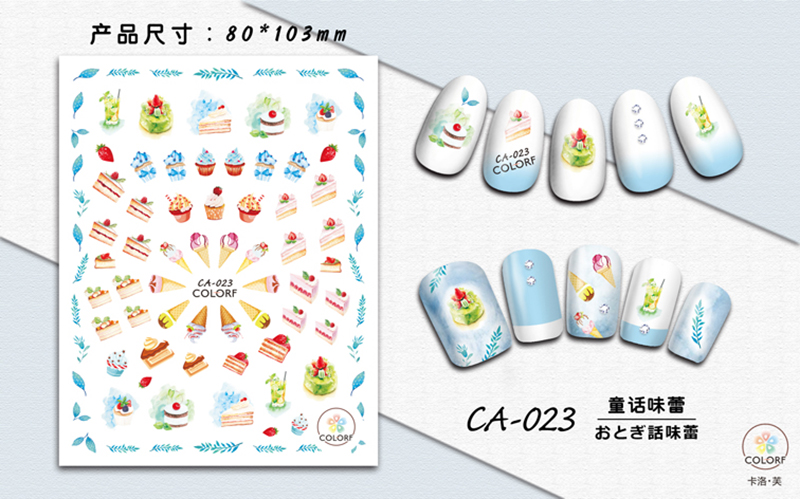 3d nail sticker