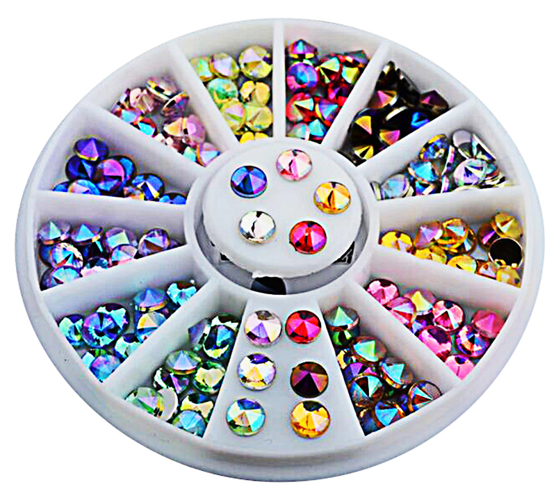 rnar-233 4mm cone-shaped nail art rhinestone