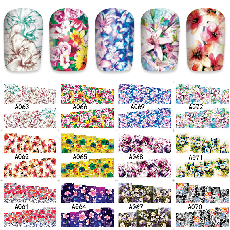 flower nail tattoos