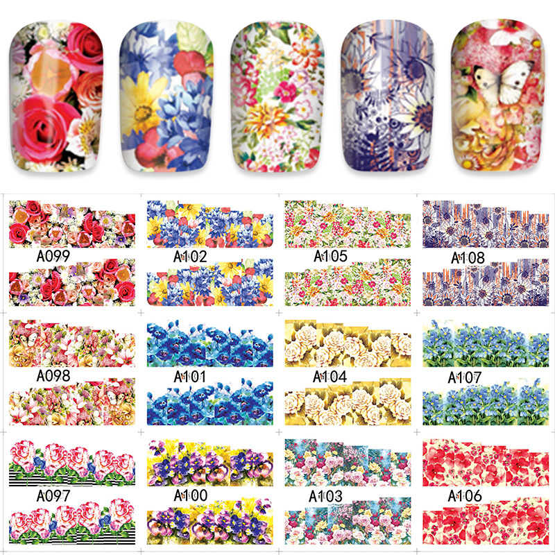 flower nail tattoos