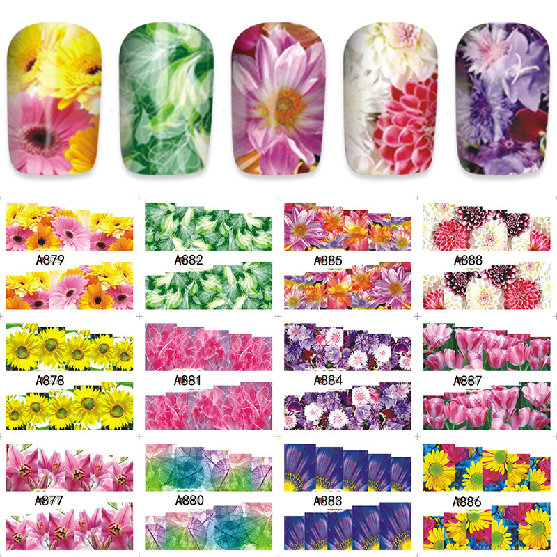 flower nail tattoos