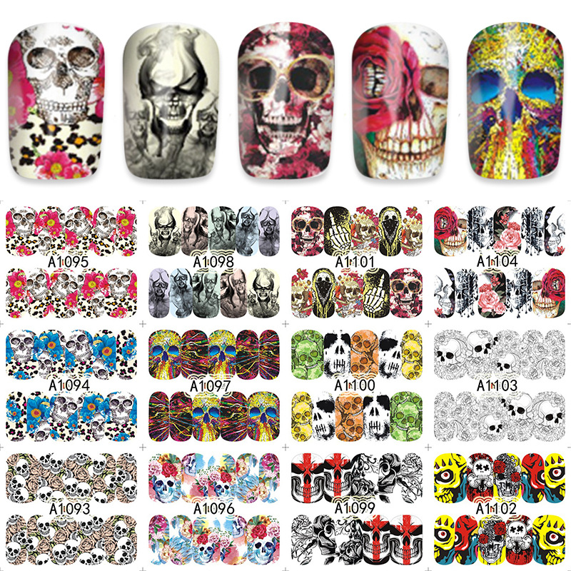 halloween nail tattoos