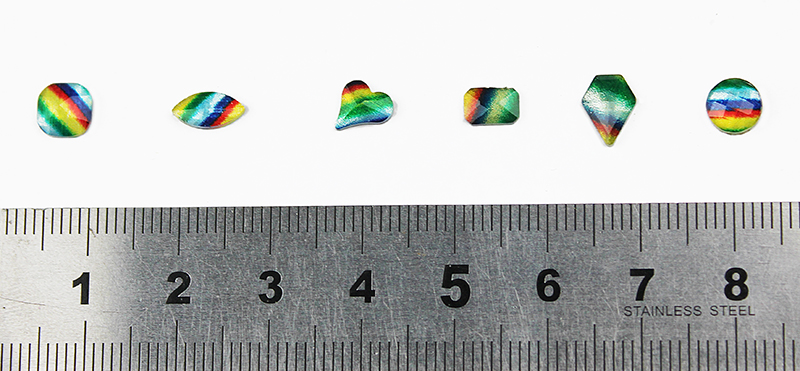 colorful nail art stones