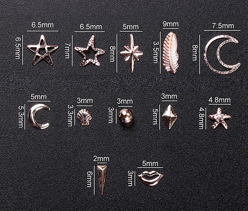 assorted rose gold metallic accessory