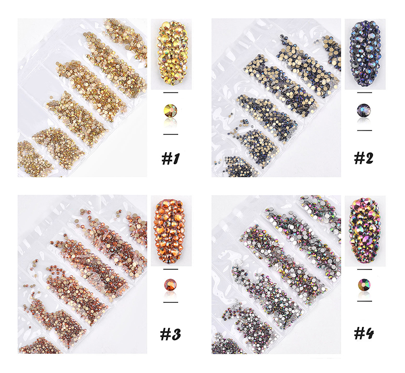 multicolor shinning rhinestones