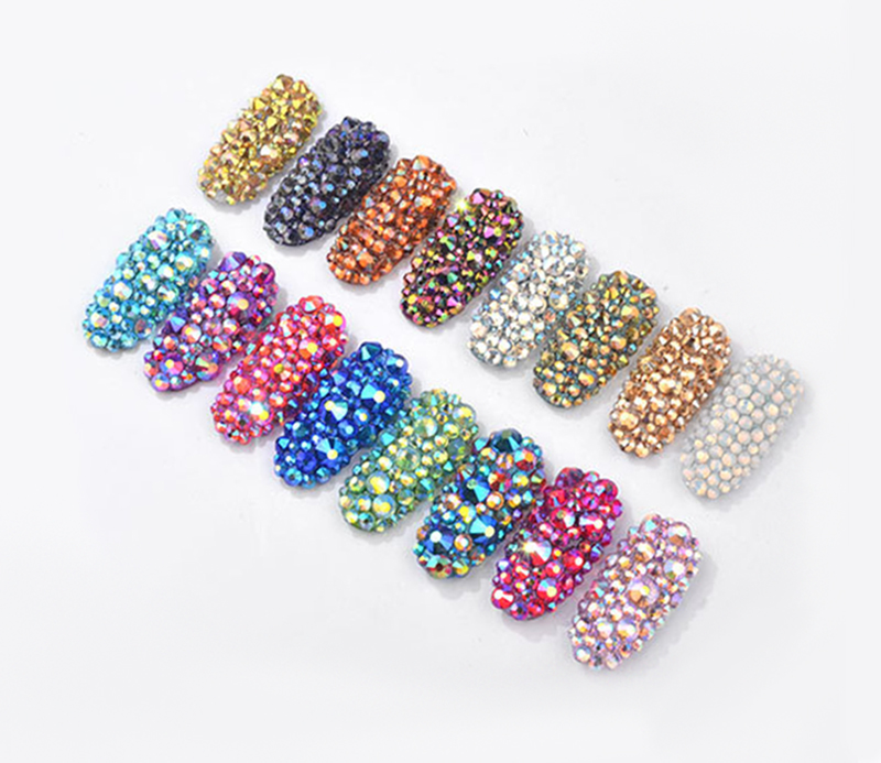 multicolor shinning rhinestones