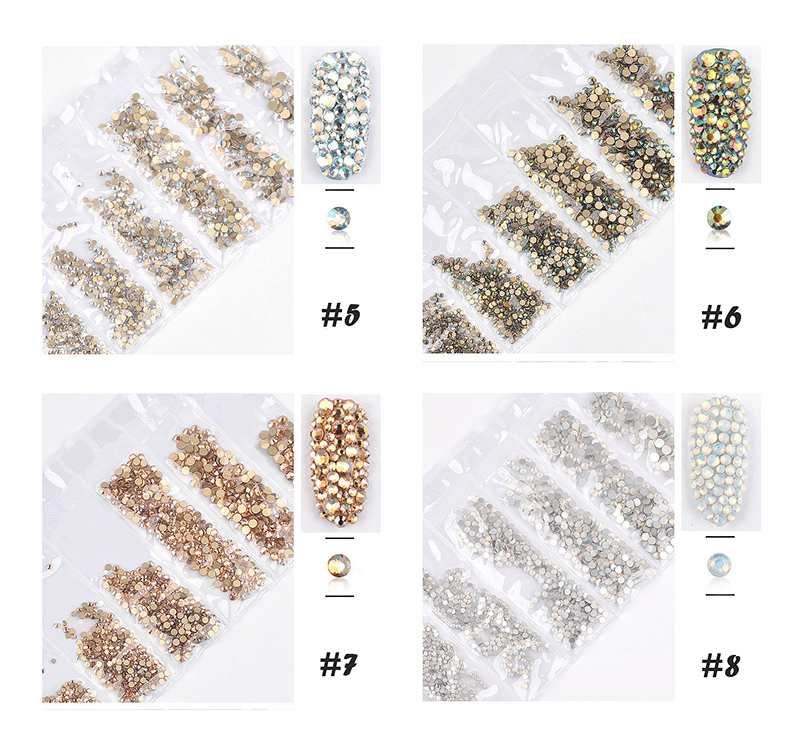 multicolor shinning rhinestones