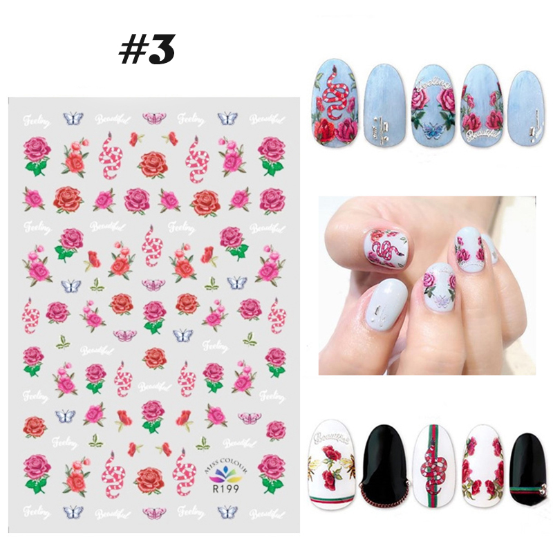 flower nail tattoos