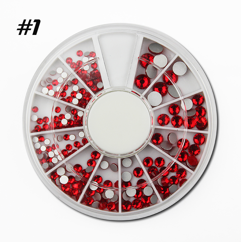 red rhinestones in wheel