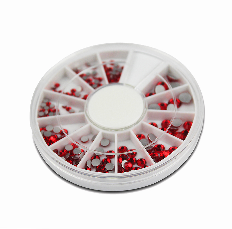 red rhinestones in wheel