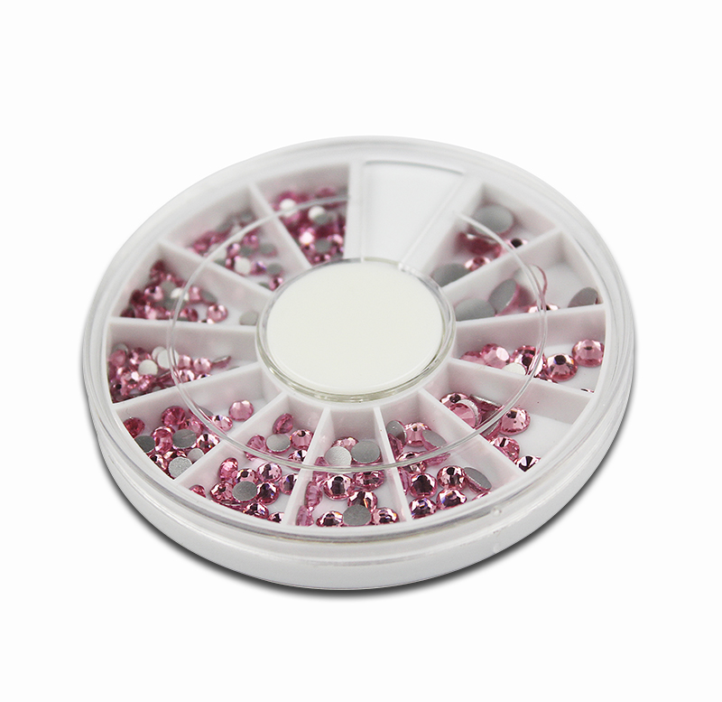 red rhinestones in wheel