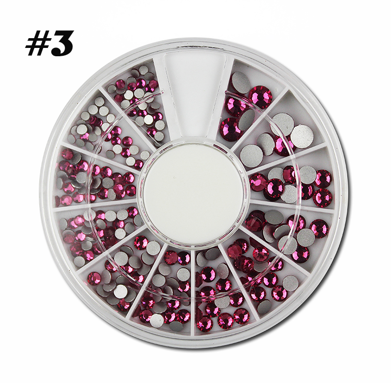 red rhinestones in wheel