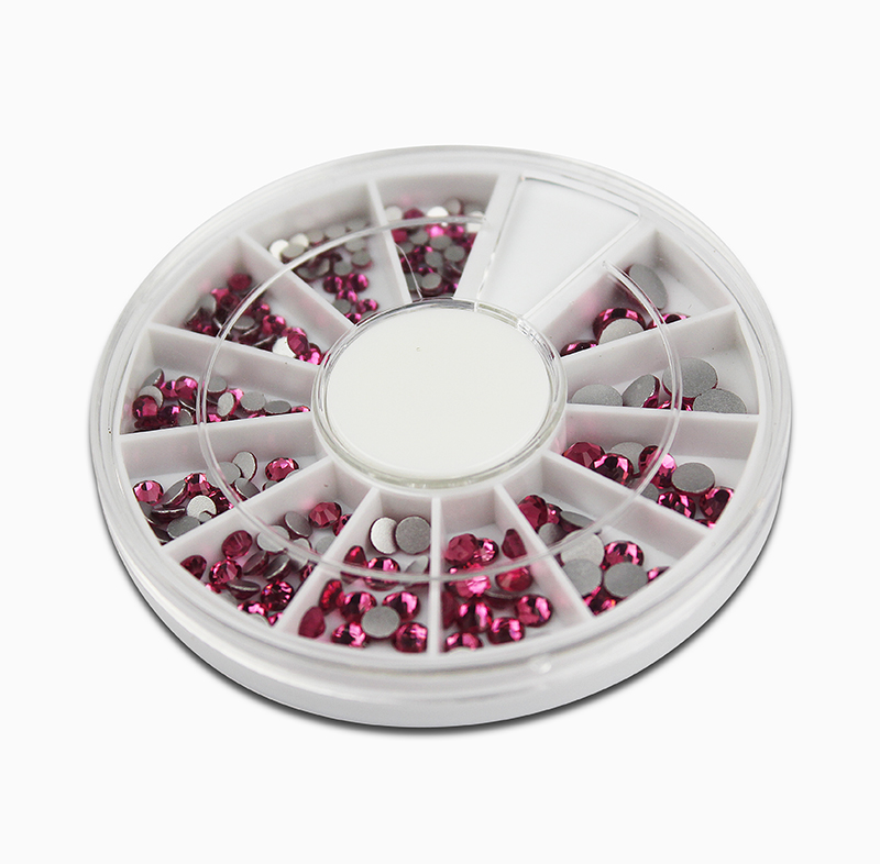 red rhinestones in wheel