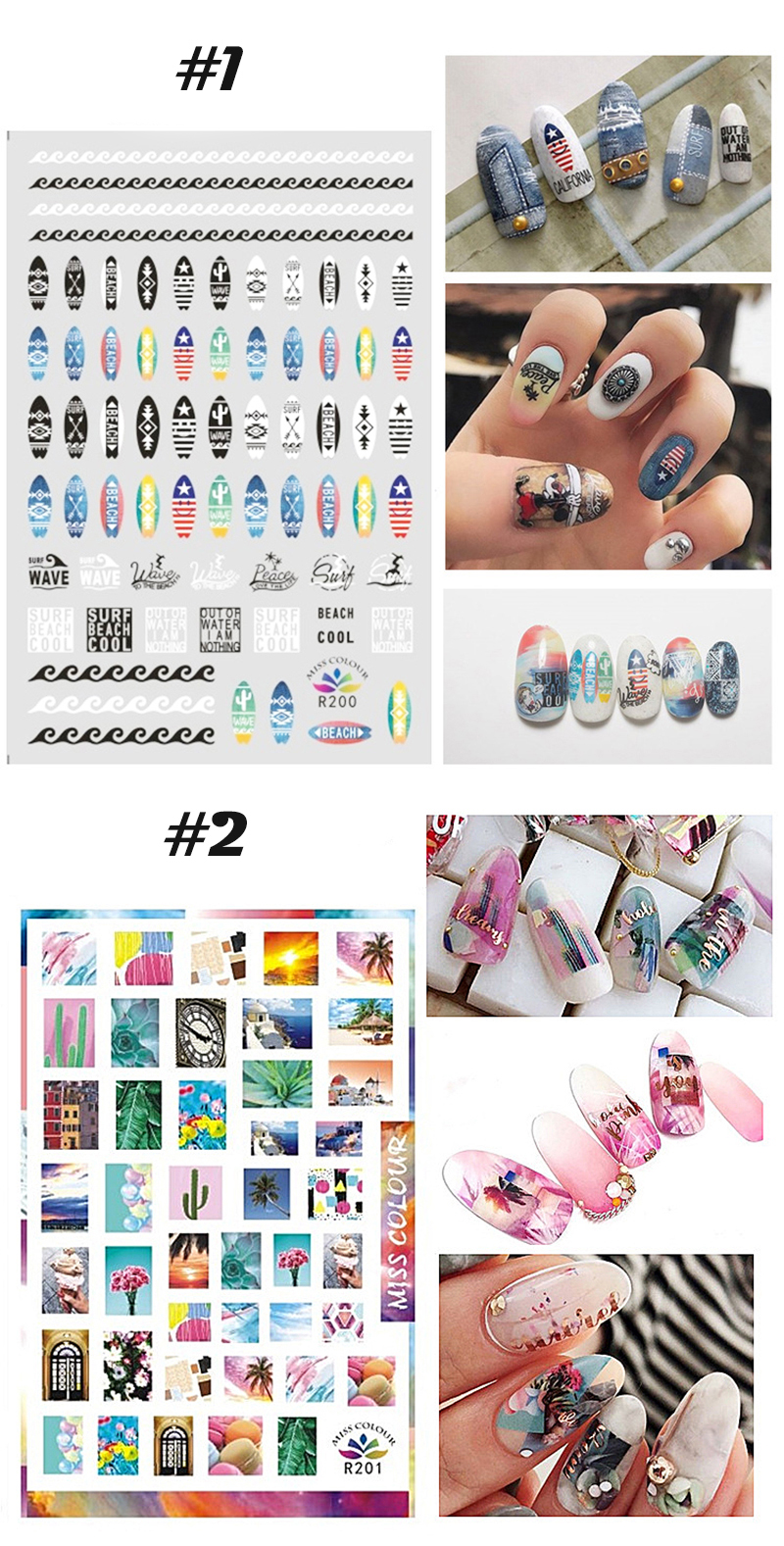 modern nail tattoos