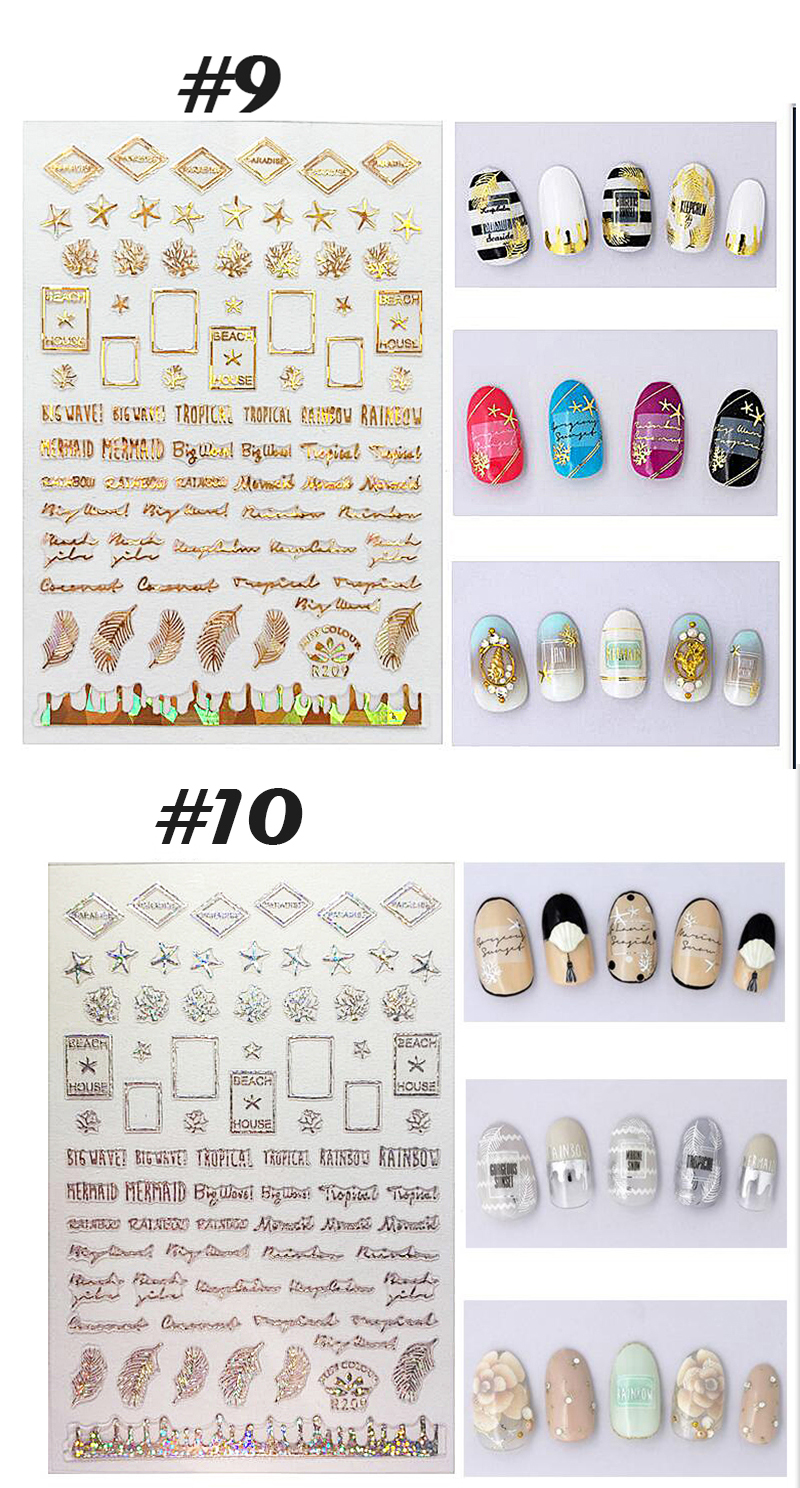 modern nail tattoos