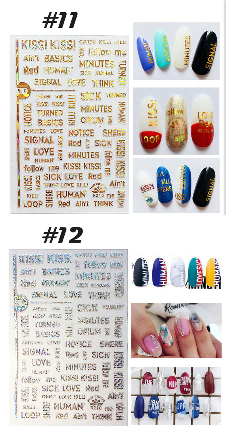 modern nail tattoos