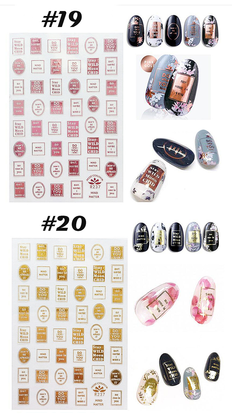 modern nail tattoos