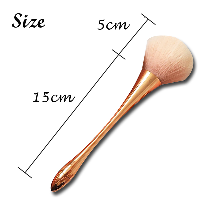 rose gold nail dust brush