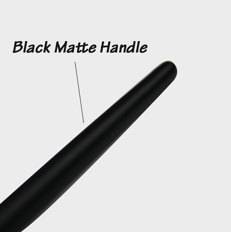 matte black nail art brush