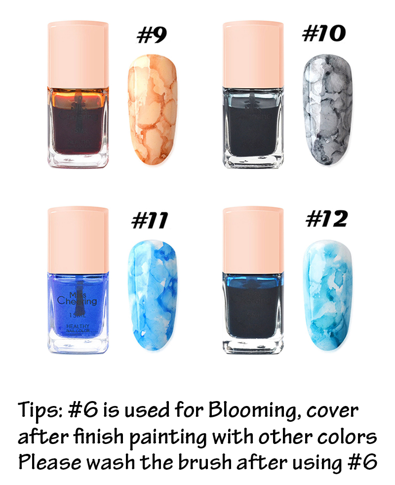 blooming nail pigment