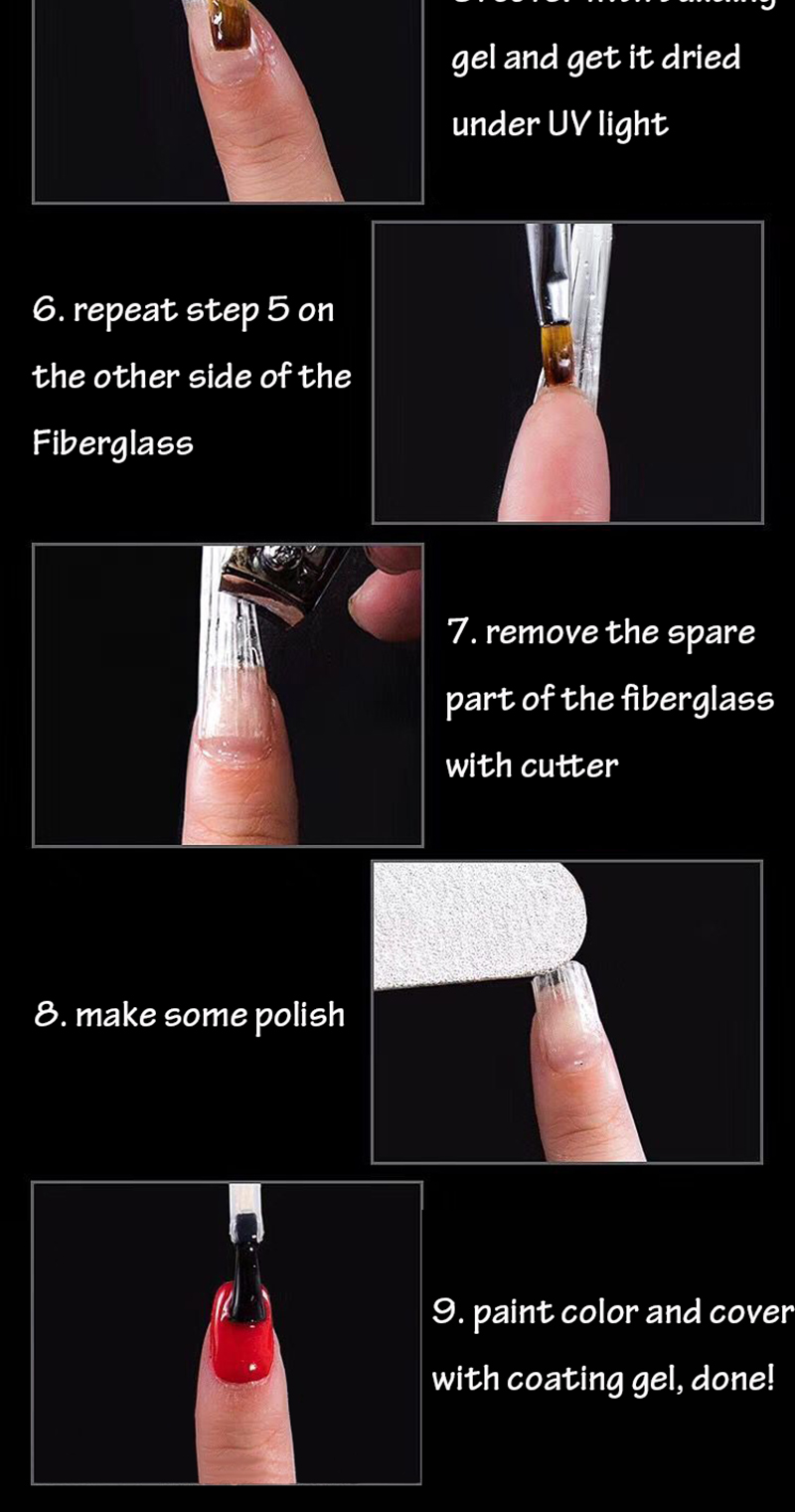 fiberglass for nail art