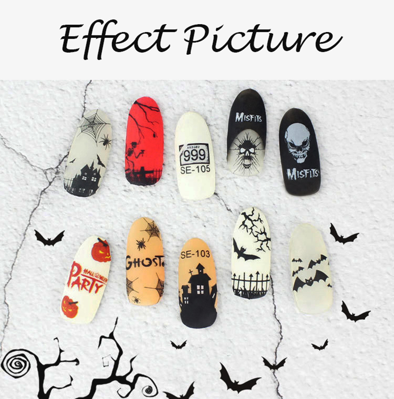 h-012 halloween nail sticker